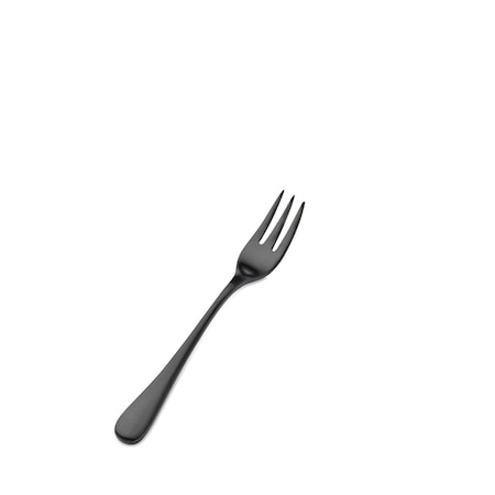 Bon Chef Como, Oyster/Cocktail Fork, Satin Finish, 18/10, 5.5" - Black Matte , set of 12 S4108BM